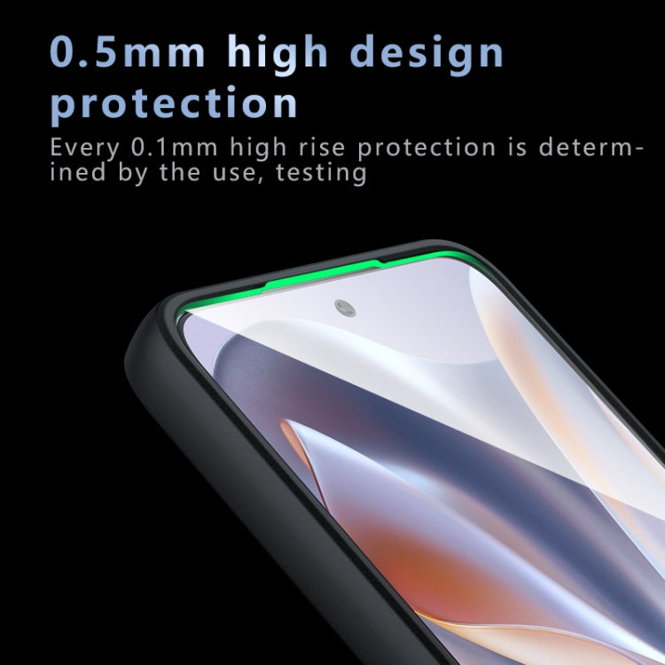 For Motorola Edge 50 Neo Armor Precise Hole PC Hybrid TPU Phone Case - Transparent