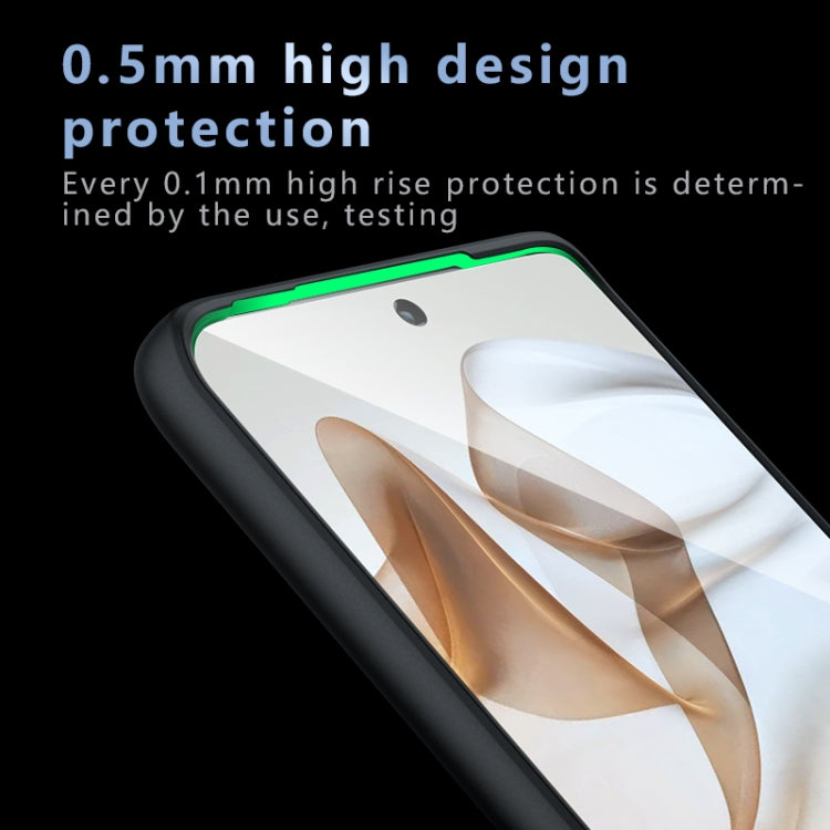 For Motorola Edge 50 Armor Precise Hole PC Hybrid TPU Phone Case - Transparent