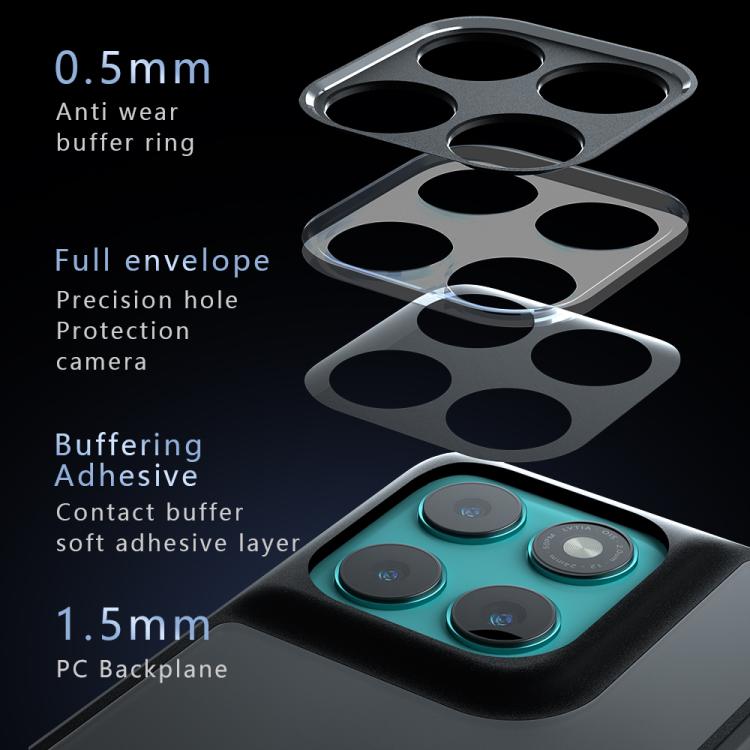 For Motorola Edge 60 Armor Precise Hole PC Hybrid TPU Phone Case - Transparent