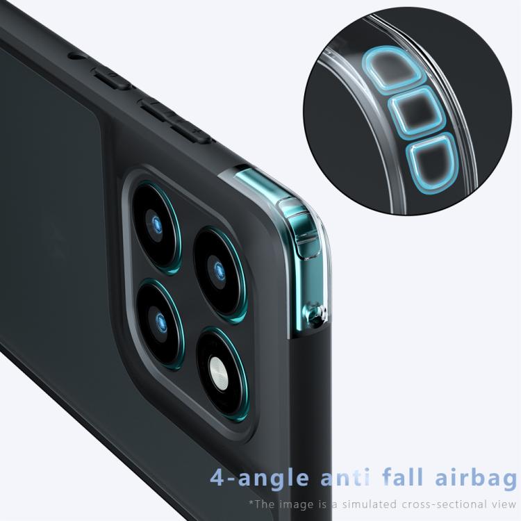 For Motorola Edge 60 Armor Precise Hole PC Hybrid TPU Phone Case - Transparent
