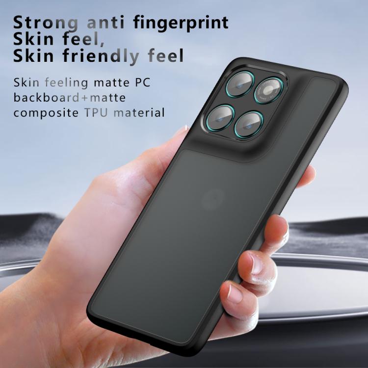 For Motorola Edge 60 Armor Precise Hole PC Hybrid TPU Phone Case - Transparent