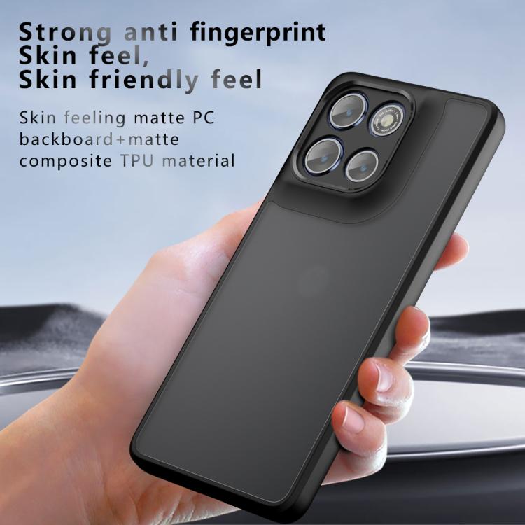For Motorola Moto G86 / G86 Power 5G Armor Precise Hole PC Hybrid TPU Phone Case - Transparent