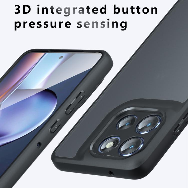 For Motorola Moto G86 / G86 Power 5G Armor Precise Hole PC Hybrid TPU Phone Case - Transparent