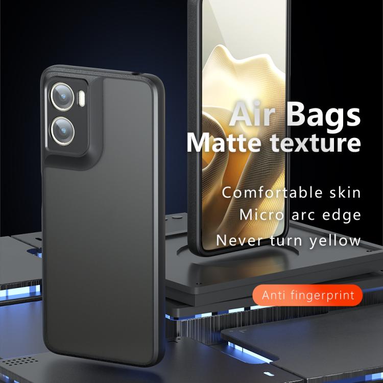 For Motorola Moto G06 4G Armor Precise Hole PC Hybrid TPU Phone Case - Transparent