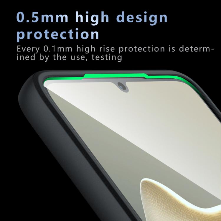 For Motorola Moto G06 4G Armor Precise Hole PC Hybrid TPU Phone Case - Transparent