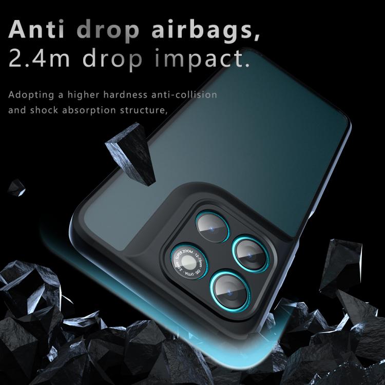 For Motorola Moto G67 Power Armor Precise Hole PC Hybrid TPU Phone Case - Transparent