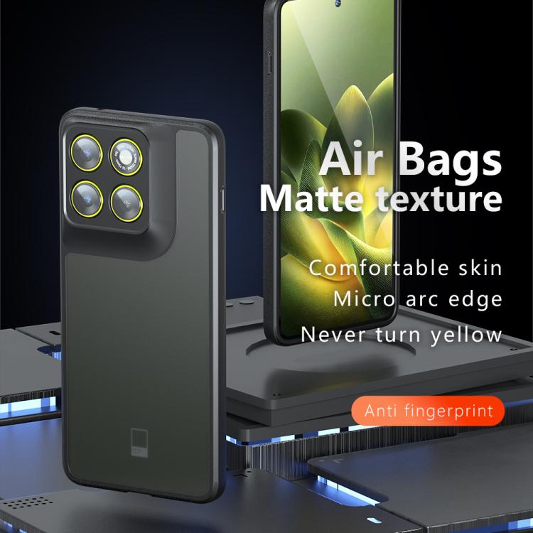 For Motorola Edge 70 / Moto X70 Air Armor Precise Hole PC Hybrid TPU Phone Case - Transparent
