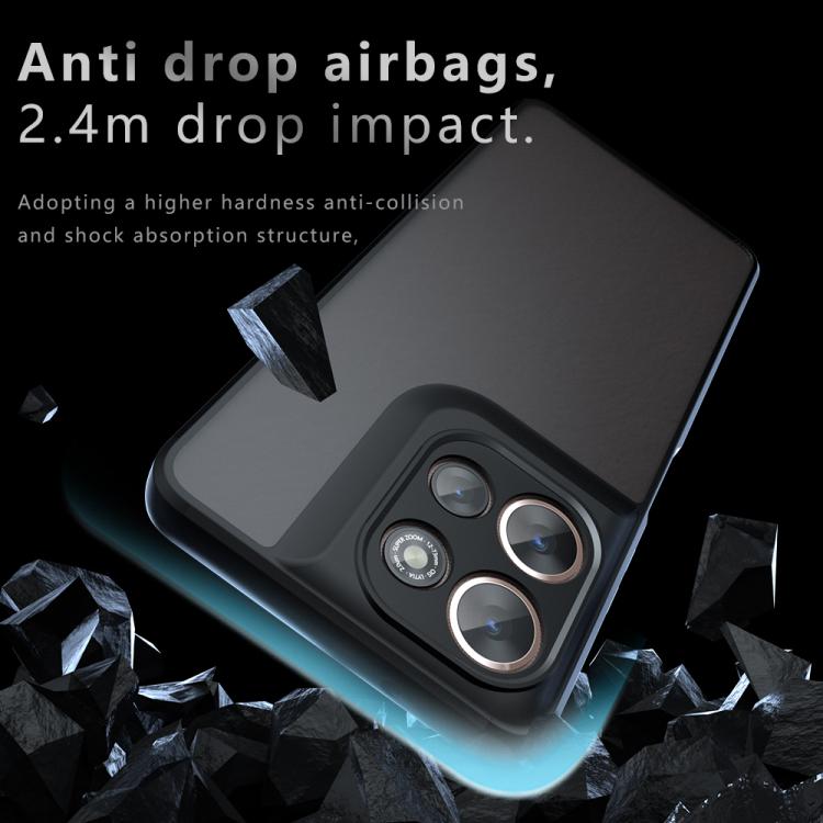 For Motorola Moto G Power 2025 / 2026 Armor Precise Hole PC Hybrid TPU Phone Case - Transparent