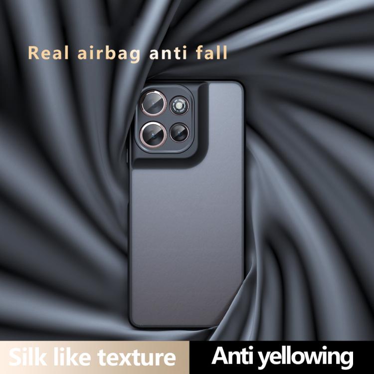 For Motorola Moto G Power 2025 / 2026 Armor Precise Hole PC Hybrid TPU Phone Case - Transparent