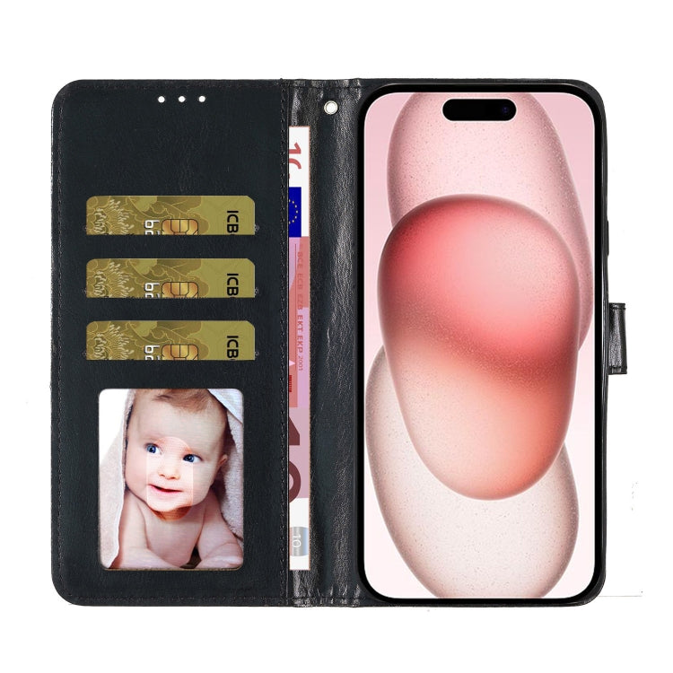 For iPhone 16 Glitter Powder Flip Leather Phone Case