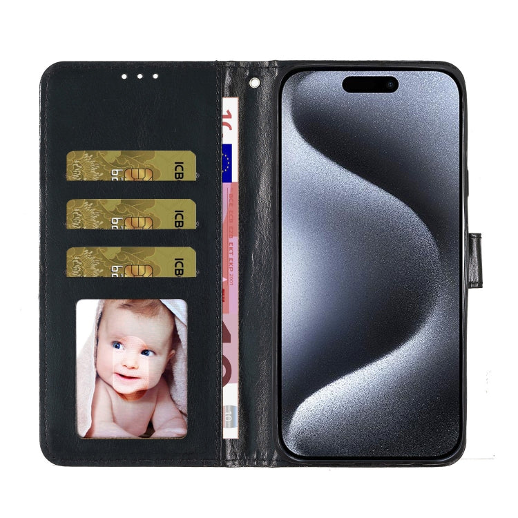 For iPhone 16 Pro Glitter Powder Flip Leather Phone Case