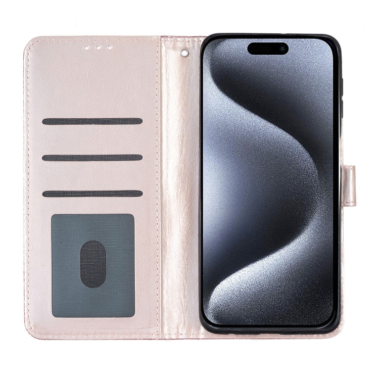 For iPhone 16 Pro Glitter Powder Flip Leather Phone Case
