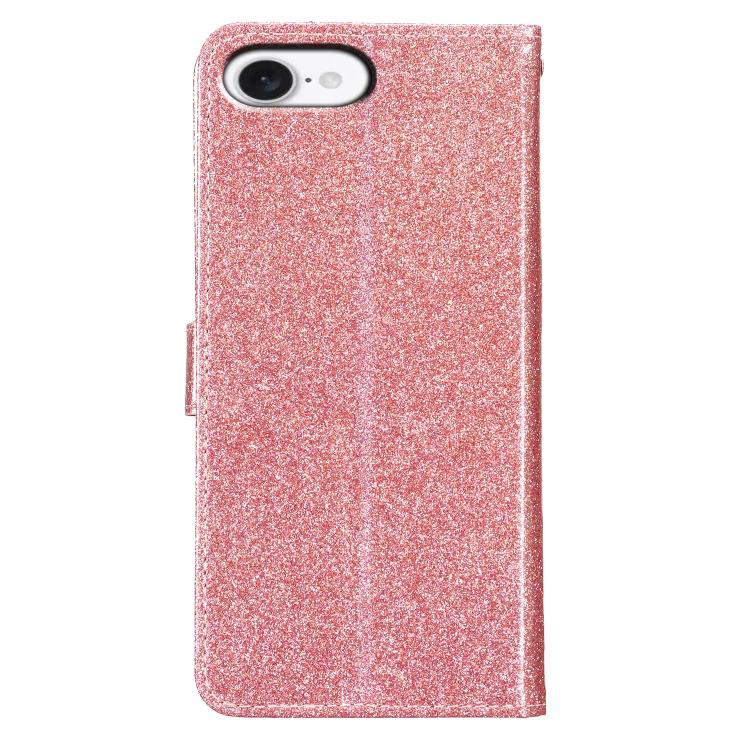 For iPhone 17e / 16e Glitter Powder Flip Leather Phone Case