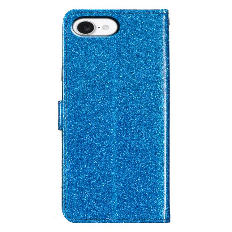 For iPhone 17e / 16e Glitter Powder Flip Leather Phone Case