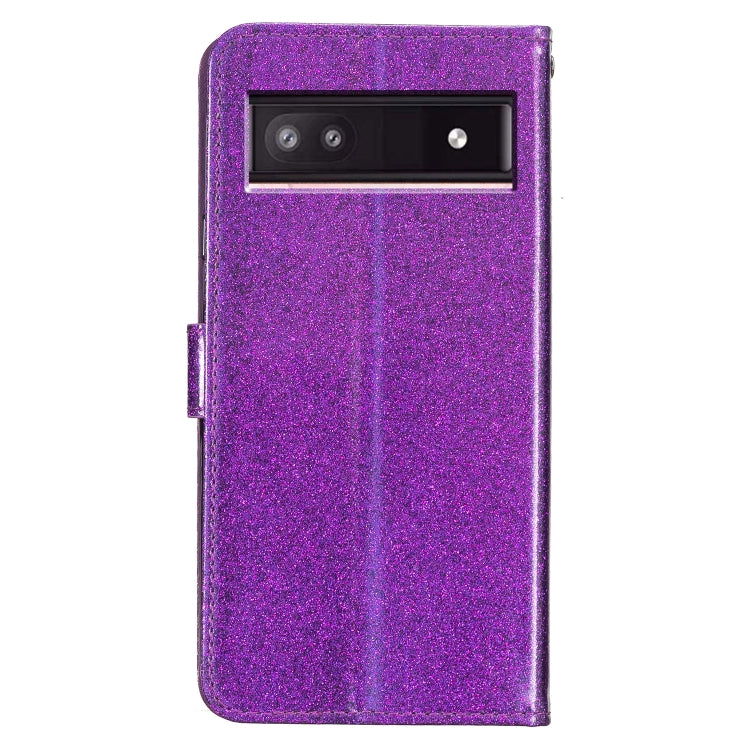 For Google Pixel 8A Glitter Powder Flip Leather Phone Case