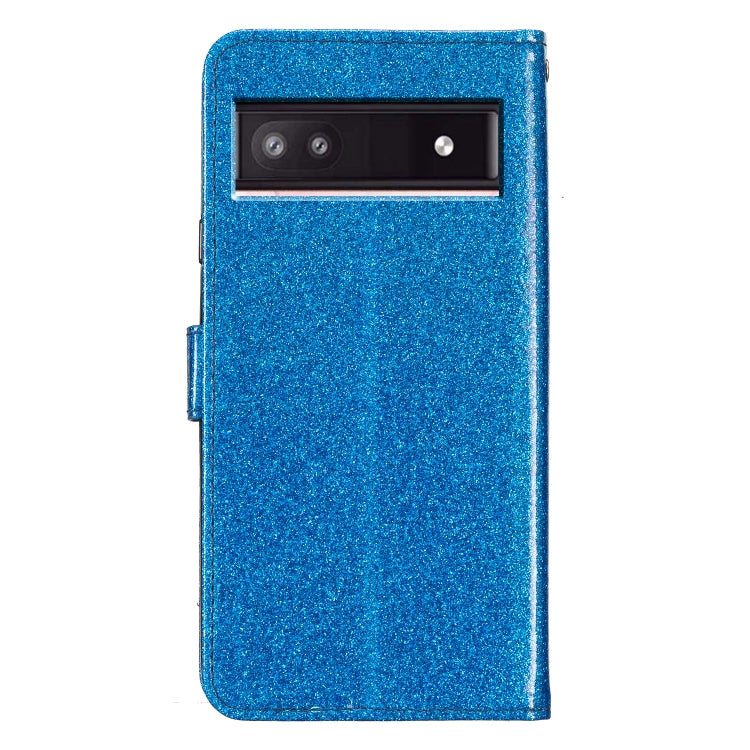 For Google Pixel 8A Glitter Powder Flip Leather Phone Case