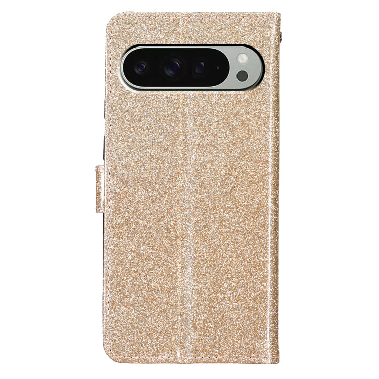 For Google Pixel 9 / 9 Pro Glitter Powder Flip Leather Phone Case