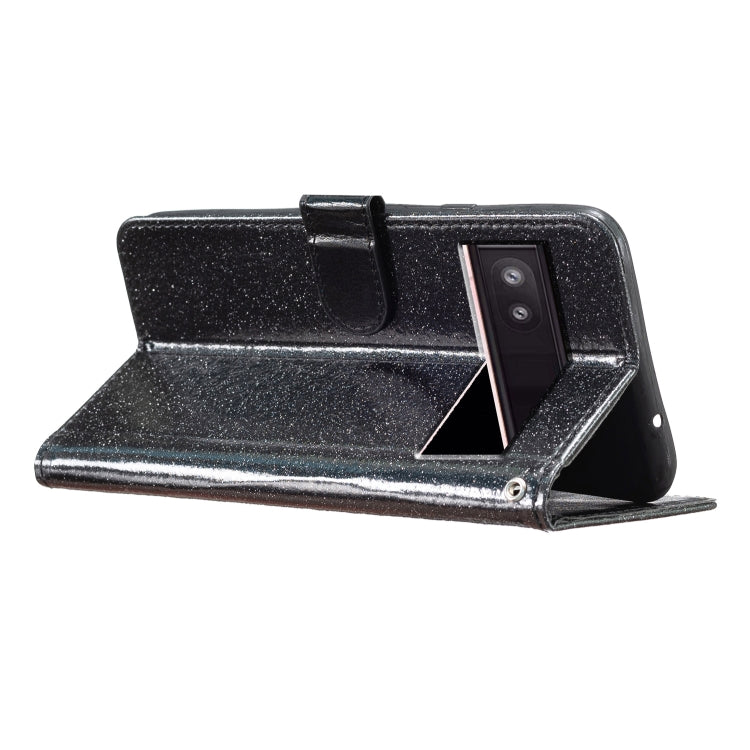 For Google Pixel 9A Glitter Powder Flip Leather Phone Case