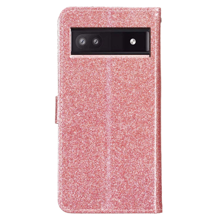 For Google Pixel 9A Glitter Powder Flip Leather Phone Case