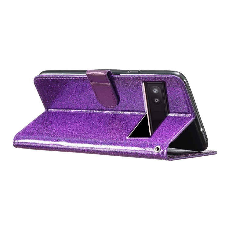 For Google Pixel 9A Glitter Powder Flip Leather Phone Case