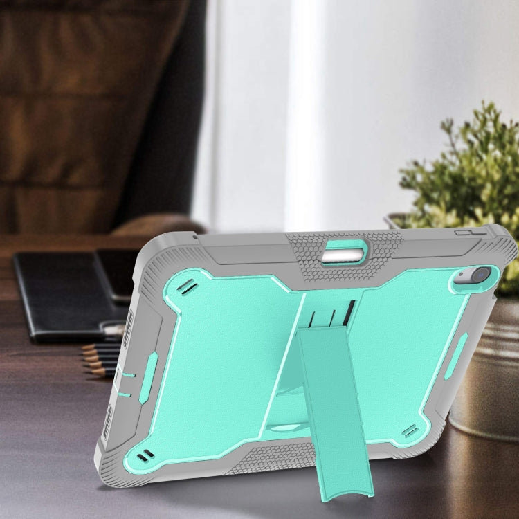 For iPad Air 11 2026 / 2025 / 2024 Shockproof Silicone Hybrid PC Tablet Case with Holder