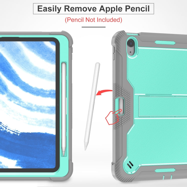 For iPad Air 11 2026 / 2025 / 2024 Shockproof Silicone Hybrid PC Tablet Case with Holder