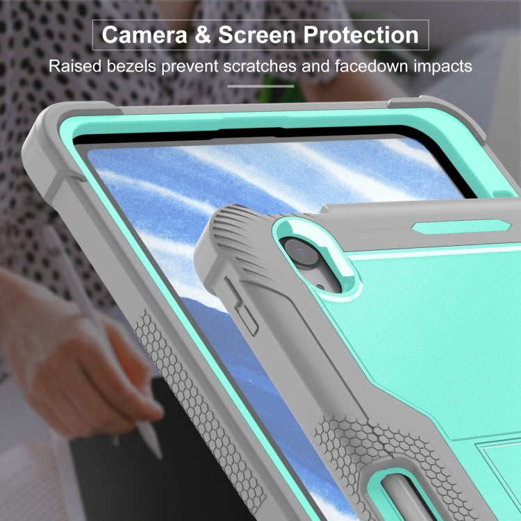 For iPad Air 11 2026 / 2025 / 2024 Shockproof Silicone Hybrid PC Tablet Case with Holder