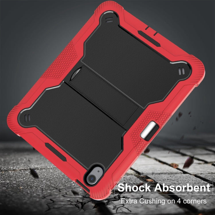 For iPad Air 11 2026 / 2025 / 2024 Shockproof Silicone Hybrid PC Tablet Case with Holder