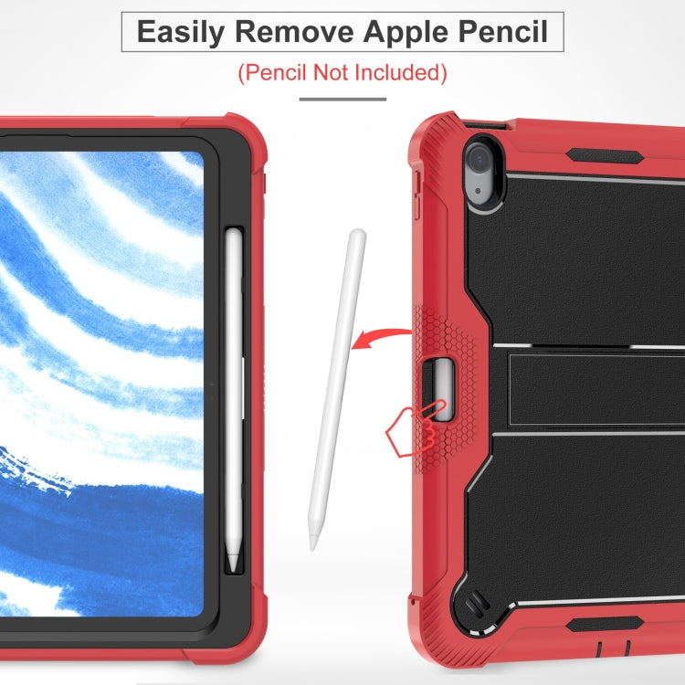 For iPad Air 11 2026 / 2025 / 2024 Shockproof Silicone Hybrid PC Tablet Case with Holder