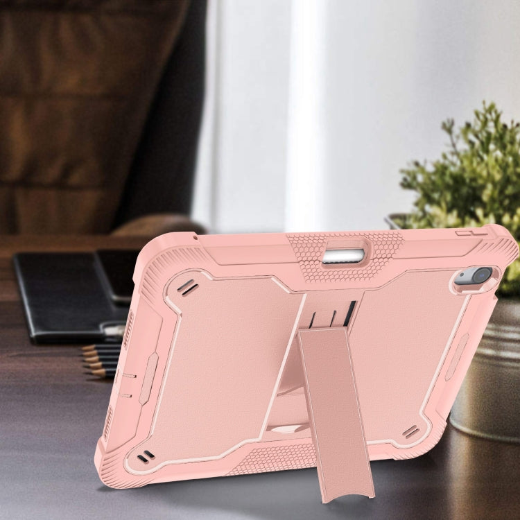 For iPad Air 11 2026 / 2025 / 2024 Shockproof Silicone Hybrid PC Tablet Case with Holder