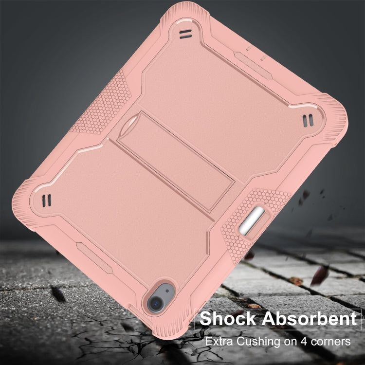 For iPad Air 11 2026 / 2025 / 2024 Shockproof Silicone Hybrid PC Tablet Case with Holder