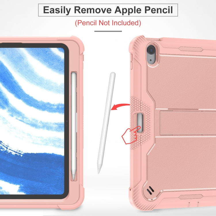 For iPad Air 11 2026 / 2025 / 2024 Shockproof Silicone Hybrid PC Tablet Case with Holder