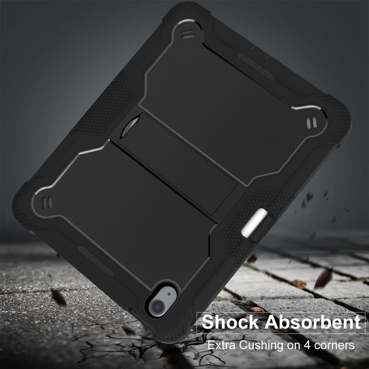For iPad Air 11 2026 / 2025 / 2024 Shockproof Silicone Hybrid PC Tablet Case with Holder