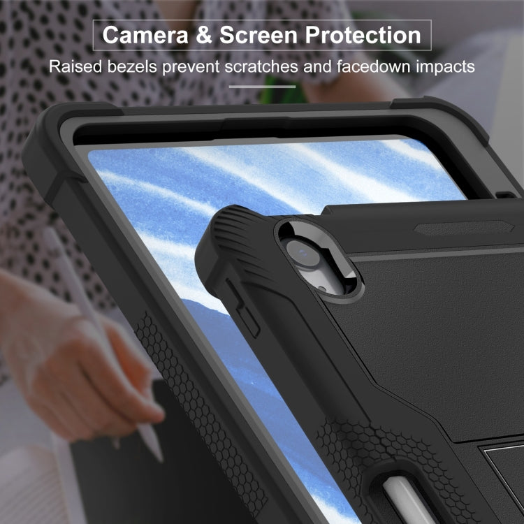 For iPad Air 11 2026 / 2025 / 2024 Shockproof Silicone Hybrid PC Tablet Case with Holder