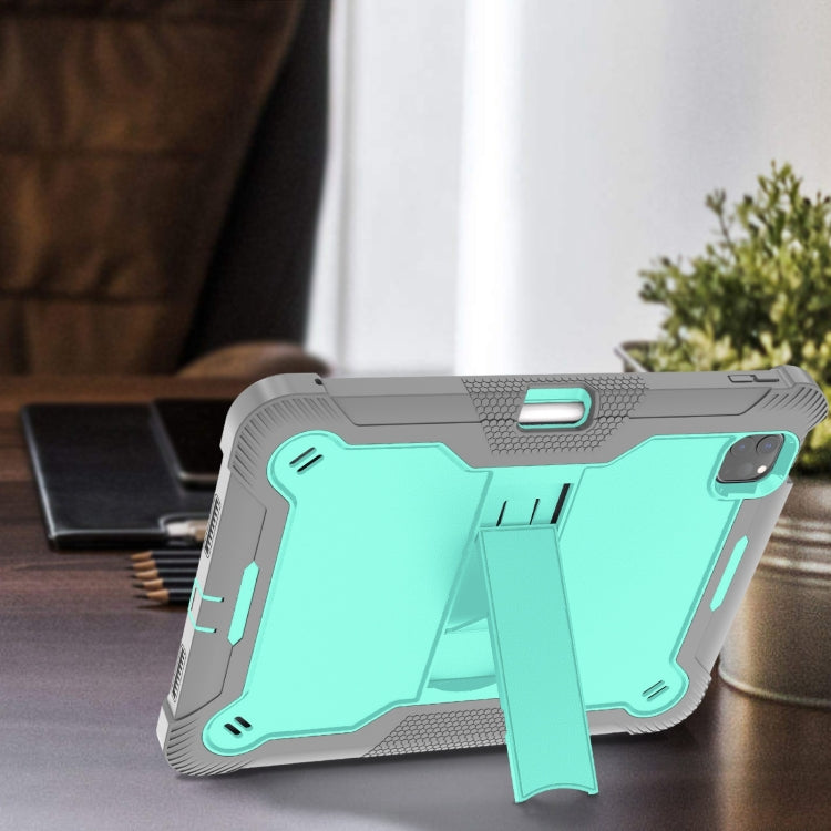 For iPad Pro 11 2025 / 2024 Shockproof Silicone Hybrid PC Tablet Case with Holder