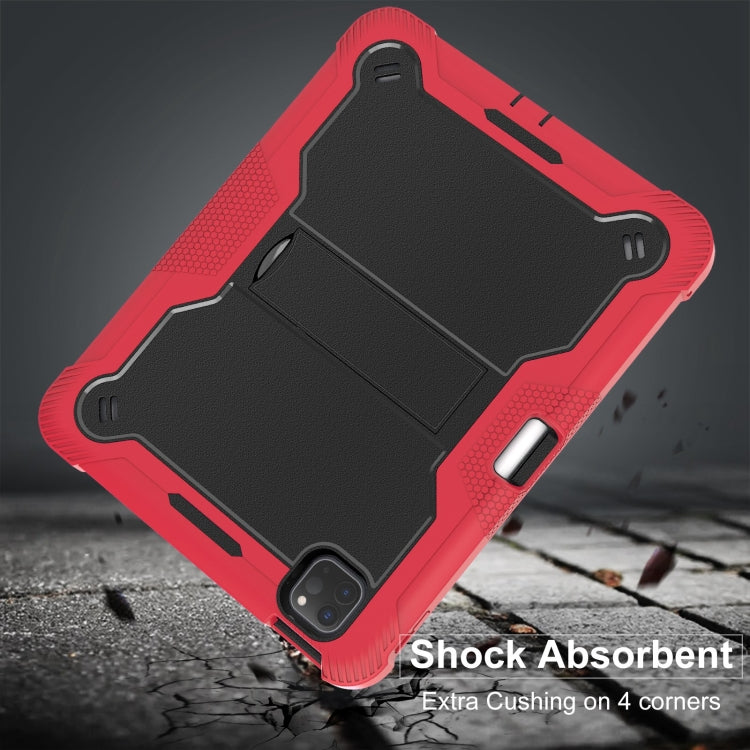 For iPad Pro 11 2025 / 2024 Shockproof Silicone Hybrid PC Tablet Case with Holder