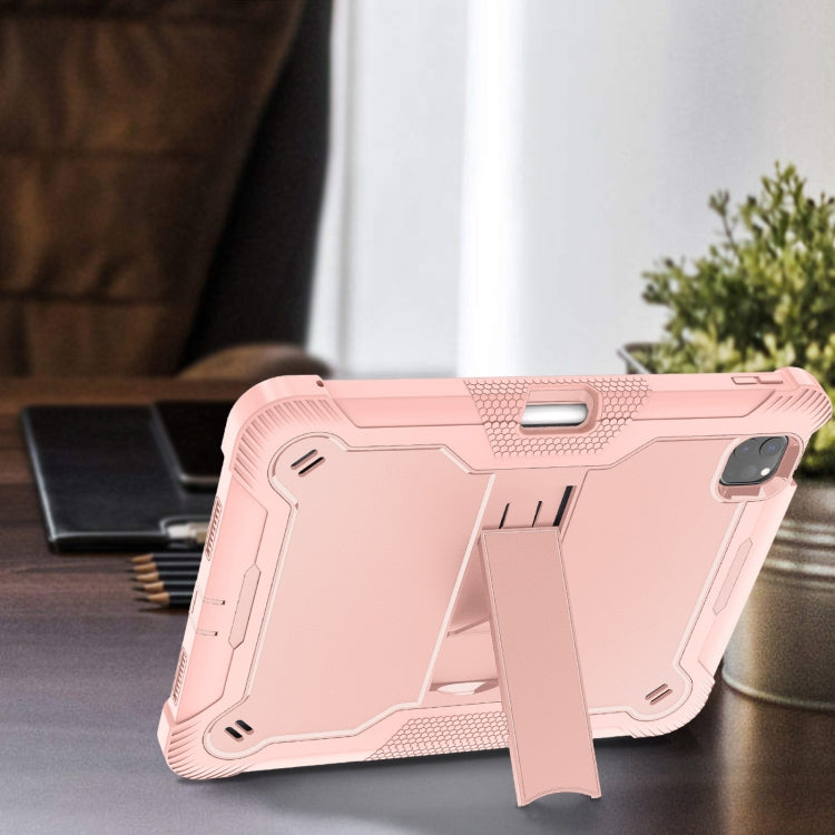 For iPad Pro 11 2025 / 2024 Shockproof Silicone Hybrid PC Tablet Case with Holder
