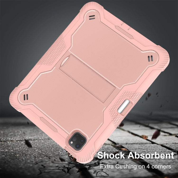 For iPad Pro 11 2025 / 2024 Shockproof Silicone Hybrid PC Tablet Case with Holder