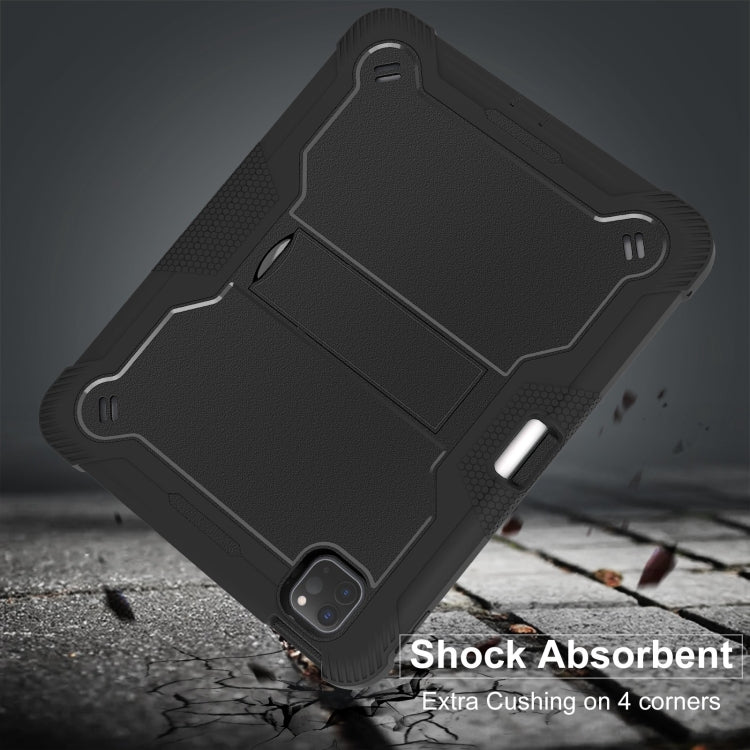 For iPad Pro 11 2025 / 2024 Shockproof Silicone Hybrid PC Tablet Case with Holder