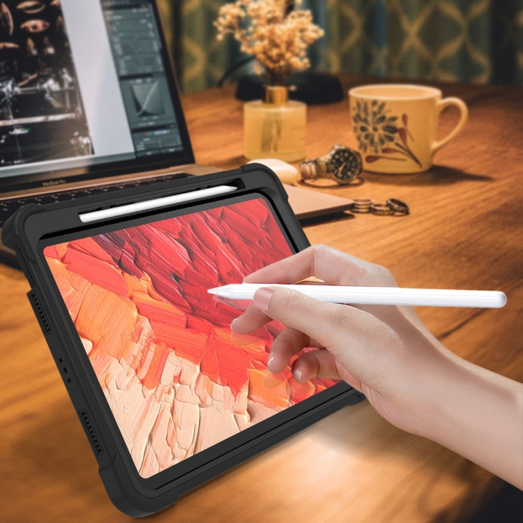 For iPad Pro 11 2025 / 2024 Shockproof Silicone Hybrid PC Tablet Case with Holder