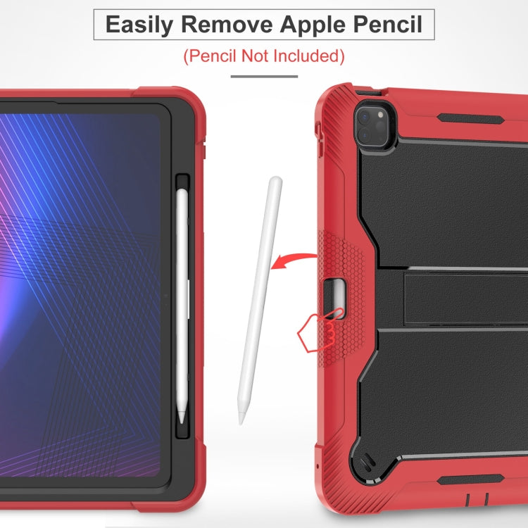 For iPad Pro 13 2025 / 2024 Shockproof Silicone Hybrid PC Tablet Case with Holder