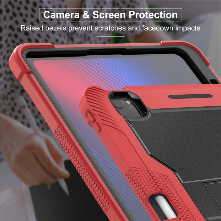For iPad Pro 13 2025 / 2024 Shockproof Silicone Hybrid PC Tablet Case with Holder