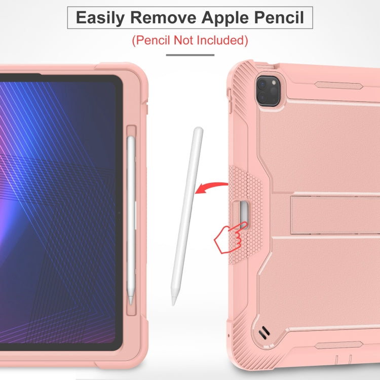 For iPad Pro 13 2025 / 2024 Shockproof Silicone Hybrid PC Tablet Case with Holder
