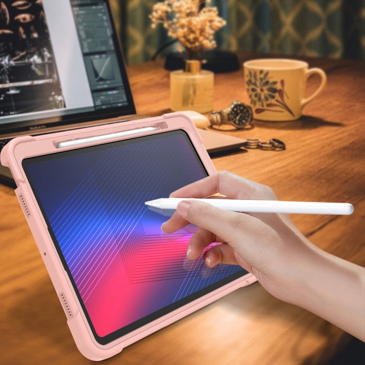 For iPad Pro 13 2025 / 2024 Shockproof Silicone Hybrid PC Tablet Case with Holder