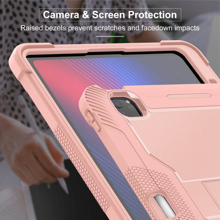 For iPad Pro 13 2025 / 2024 Shockproof Silicone Hybrid PC Tablet Case with Holder
