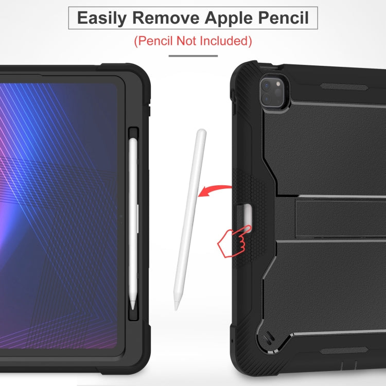 For iPad Pro 13 2025 / 2024 Shockproof Silicone Hybrid PC Tablet Case with Holder