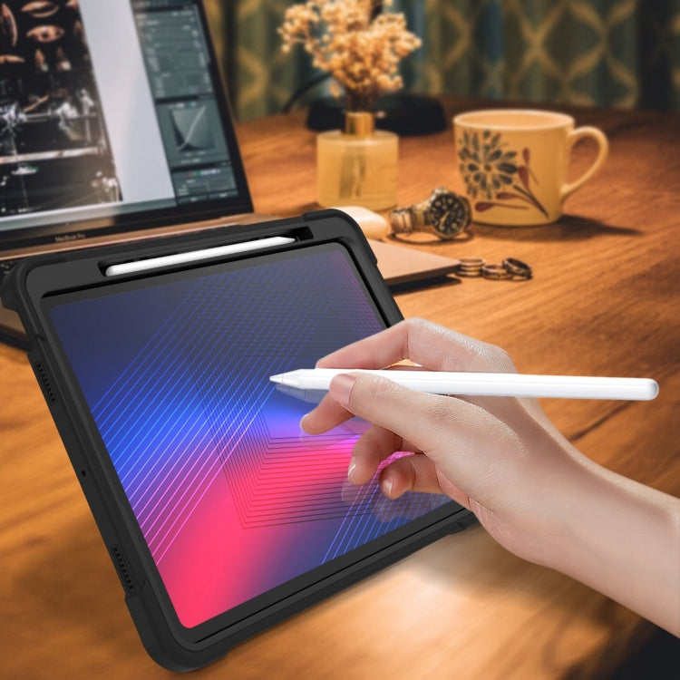 For iPad Pro 13 2025 / 2024 Shockproof Silicone Hybrid PC Tablet Case with Holder