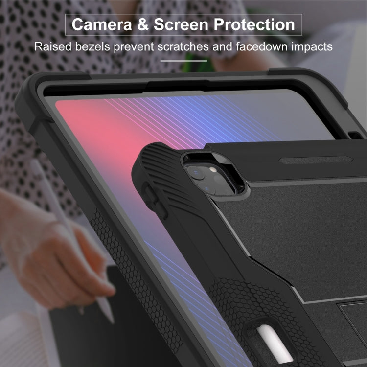 For iPad Pro 13 2025 / 2024 Shockproof Silicone Hybrid PC Tablet Case with Holder