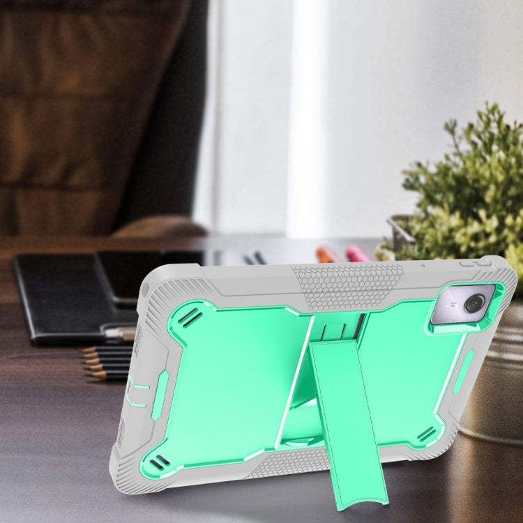 For Lenovo Tab M11 / Xiaoxin Pad 11 2024 Shockproof Silicone Hybrid PC Tablet Case with Holder