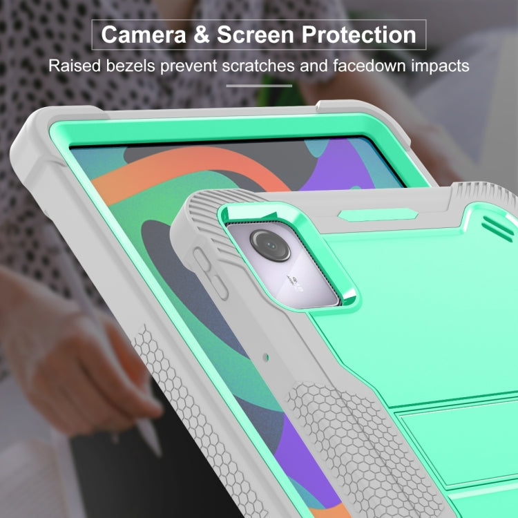 For Lenovo Tab M11 / Xiaoxin Pad 11 2024 Shockproof Silicone Hybrid PC Tablet Case with Holder